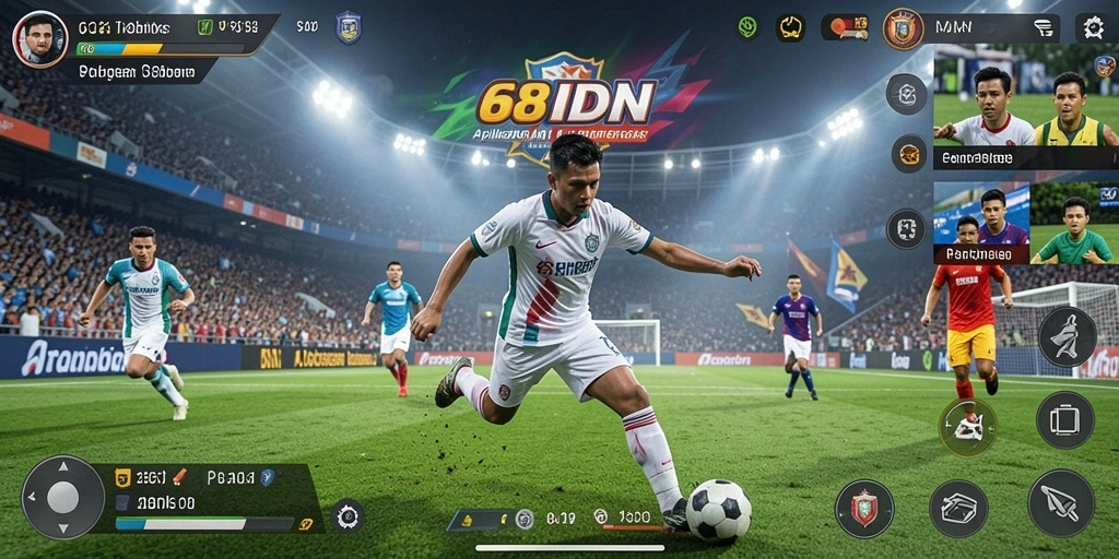 Screenshot gameplay menunjukkan aksi seru dalam olahraga.