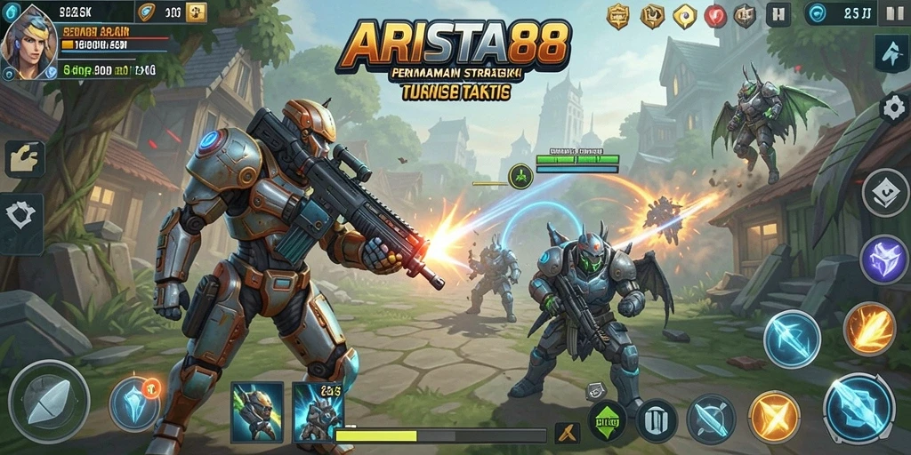 Tampilan gameplay ARISTA88 yang menunjukkan strategi dan taktik yang menarik.