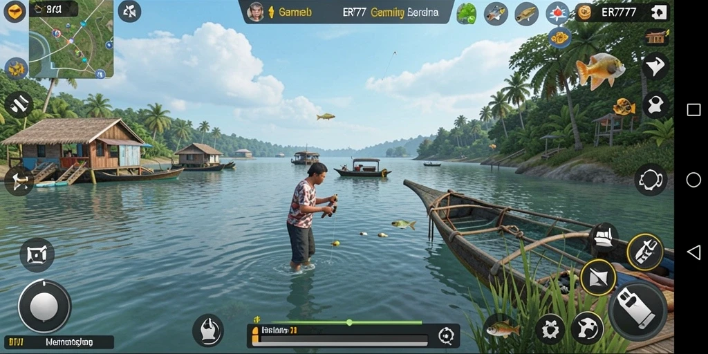 Gameplay memancing yang realistis dan menarik di ER777.