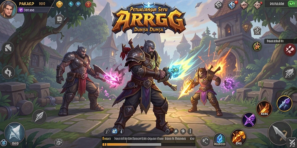 Tangkapan layar PAKARJP menunjukkan pertarungan seru dalam dunia ARPG.