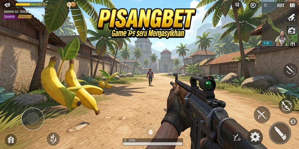 Tampilan gameplay PISANGBET yang mendebarkan dalam aksi TPS.
