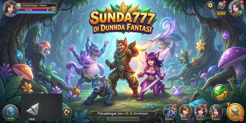 Tampilan seru gameplay SUNDA777 dengan aksi petualangan menakjubkan.